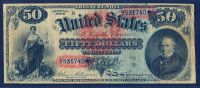 Fr.0151 1869 $50 Legal Tender "Rainbow Note", VF    <em><font color="#ff0000">Sold</font></em></p>